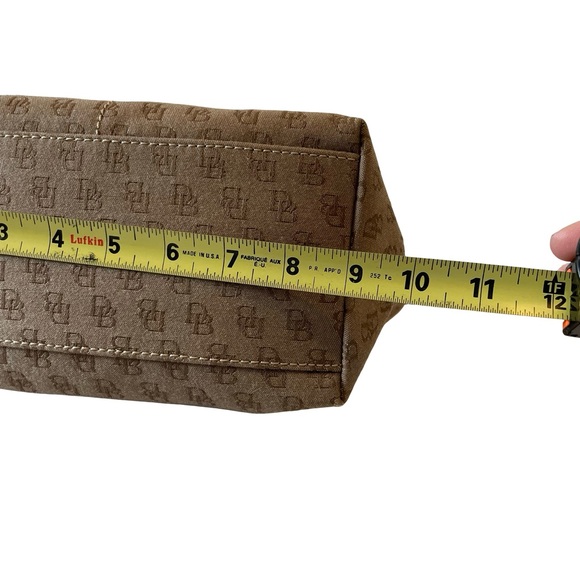 Dooney & Bourke Tan Hobo Bag with Brown Accents - Picture 13 of 15